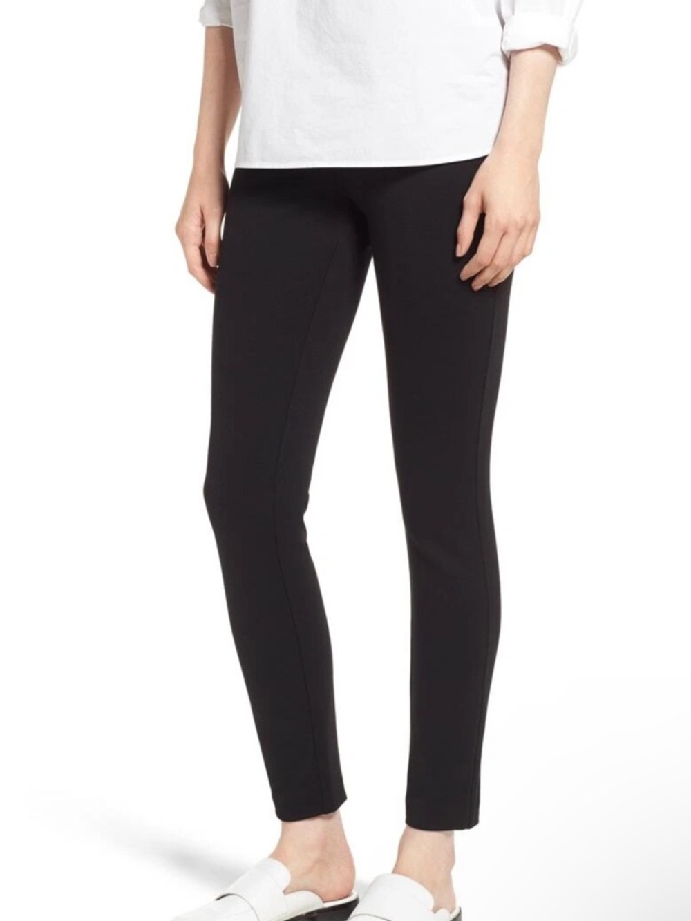 J.Crew Pixie Pant Black Stretch Ponte Skinny Ankle Pants Size Small